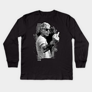 LEGENDARY CHEF ANTHONY BOURDAIN - 1956- 2018 Kids Long Sleeve T-Shirt